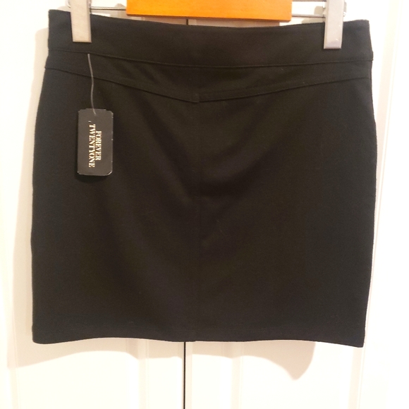 *2 for 20* BNWT Forever 21 Black Skirt w/ Zipper - Picture 4 of 6